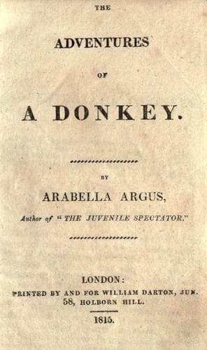 Cover of The adventures of a donkey
