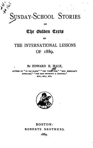 Cover of Sunday-school stories on the golden texts of the international lessons of 1889
