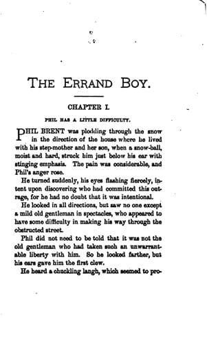 Cover of The errand boy, or, How Phil Brent won success