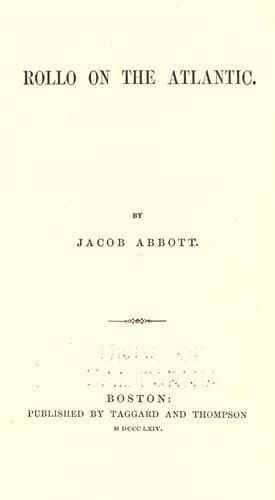 Cover of Rollo on the Atlantic
