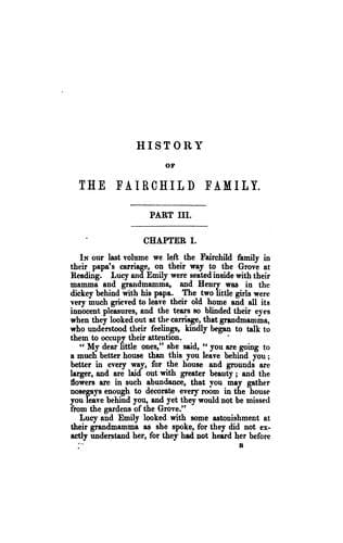 Cover of The history of the Fairchid family, or the child's manual