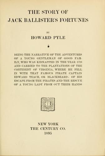 Cover of The story of Jack Ballister's fortunes