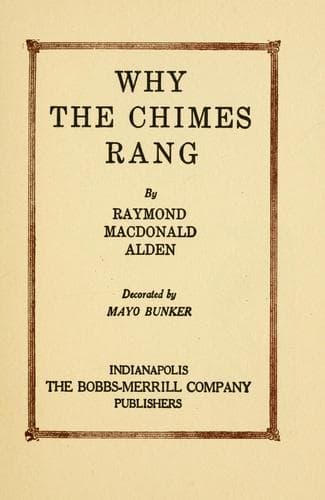 Cover of Why the chimes rang
