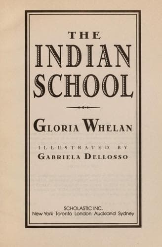 Cover of The Indian school
