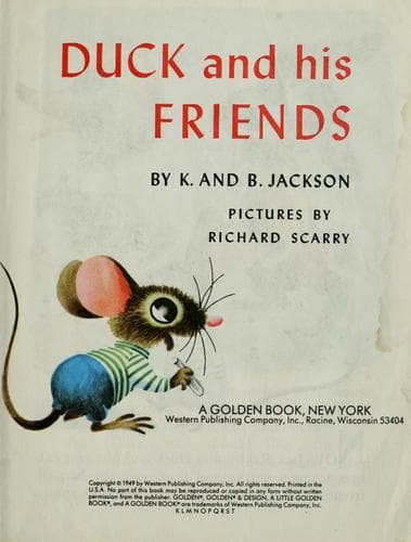 Cover of Duck and his friends.