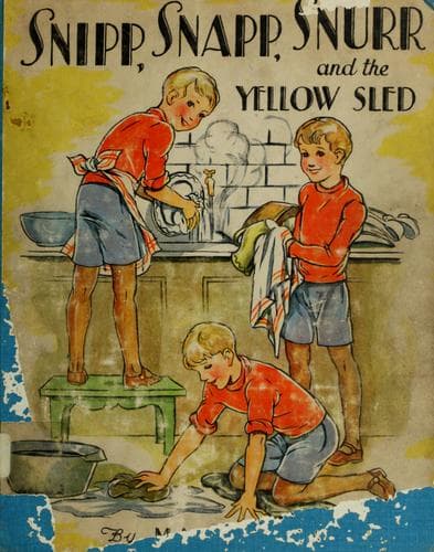 Cover of Snipp, Snapp, Snurr and the yellow sled