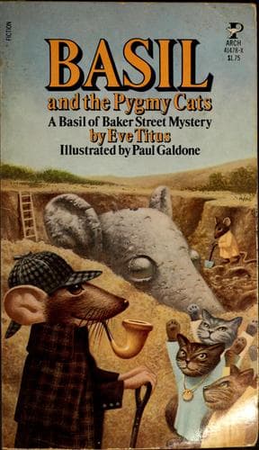 Cover of Basil and the pygmy cats, a Basil of Baker Street mystery
