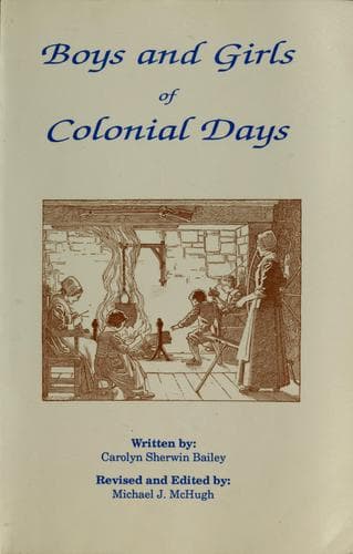 Cover of Boys and girls of colonial days