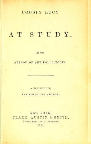 Cover of Cousin Lucy at study