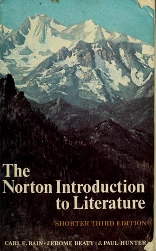 Cover of The Norton introduction to literature--shorter third edition