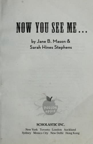 Cover of Now you see me--
