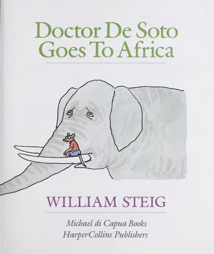Cover of Doctor De Soto goes to Africa