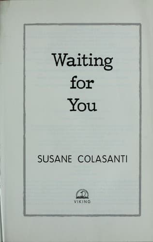 Cover of Waiting for you