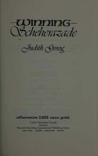 Cover of Winning Scheherazade