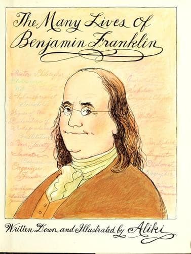 Cover of The many lives of Benjamin Franklin