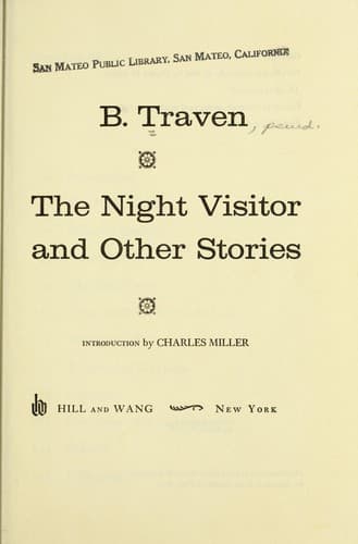 Cover of The night visitor and other stories