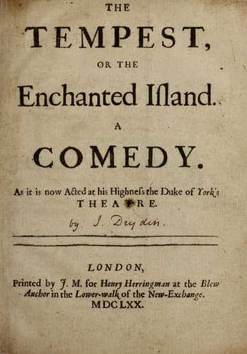 Cover of The Tempest or The Enchanted Island