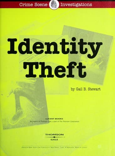 Cover of Identity theft