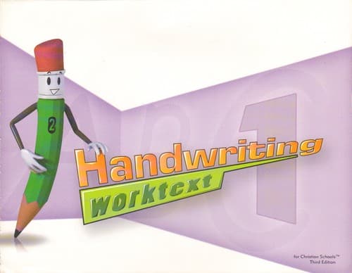Cover of Handwriting 1 for Christian Schools