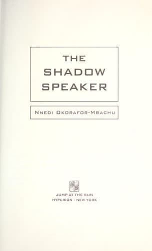 Cover of The Shadow Speaker