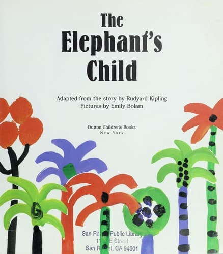 Cover of The elephant's child