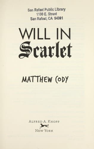 Cover of Will in scarlet