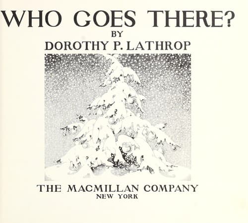 Cover of Who goes there?