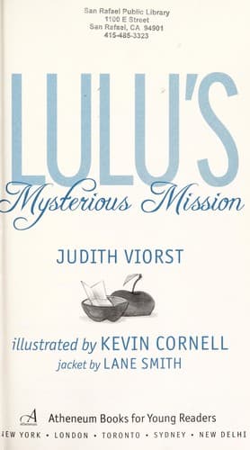 Cover of Lulu's mysterious mission