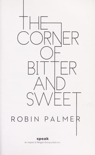 Cover of The corner of bitter and sweet