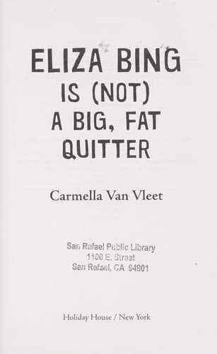 Cover of Eliza Bing is (not) a big, fat quitter