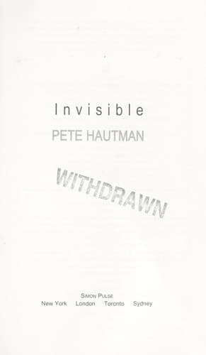 Cover of Invisible