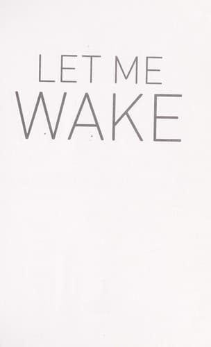 Cover of Let me wake