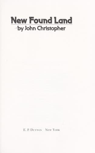 Cover of New found land