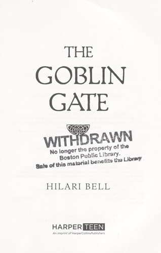 Cover of The goblin gate
