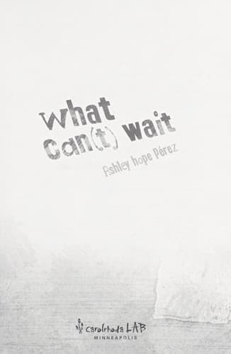 Cover of What can't wait