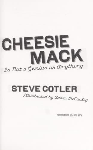Cover of Cheesie Mack is not a genius or anything