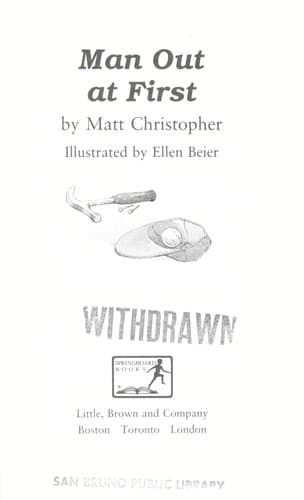Cover of Man out at first
