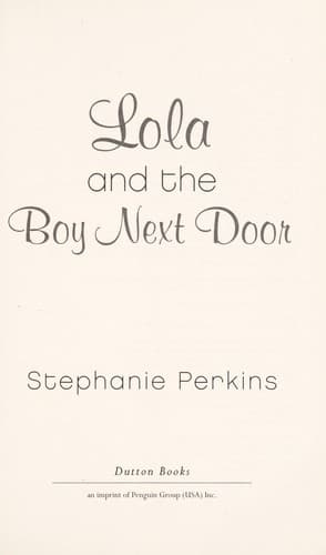 Cover of Lola and the boy next door
