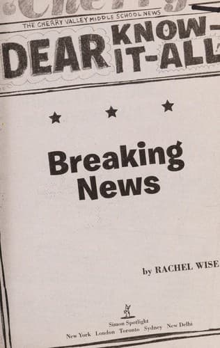 Cover of Breaking news