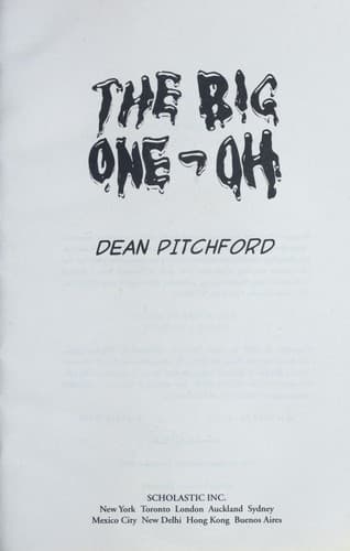 Cover of The big one-oh