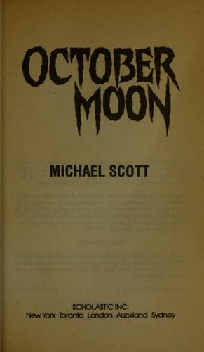 Cover of October moon