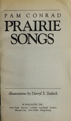 Cover of Prairie songs
