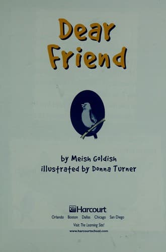 Cover of Dear friend