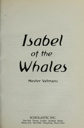 Cover of Isabel of the whales