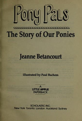 Cover of The story of our ponies