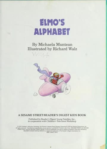 Cover of Elmo's alphabet