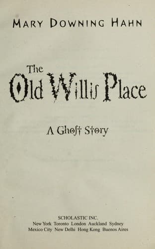 Cover of The old Willis place