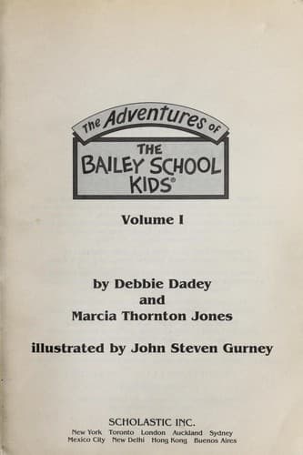 Cover of Adventures of the Bailey School Kids (vol 1)