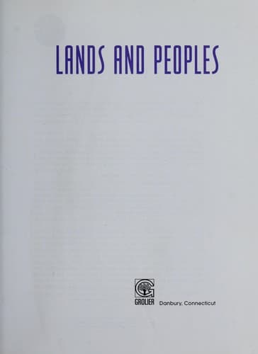 Cover of Lands and Peoples