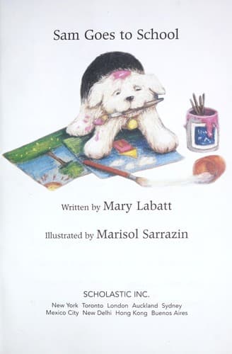 Cover of Sam goes to school